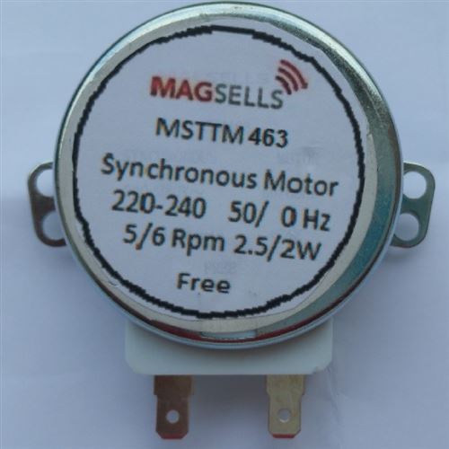 Moteur Plateau Tournant 481236158449 pour Micro-Ondes Whirlpool