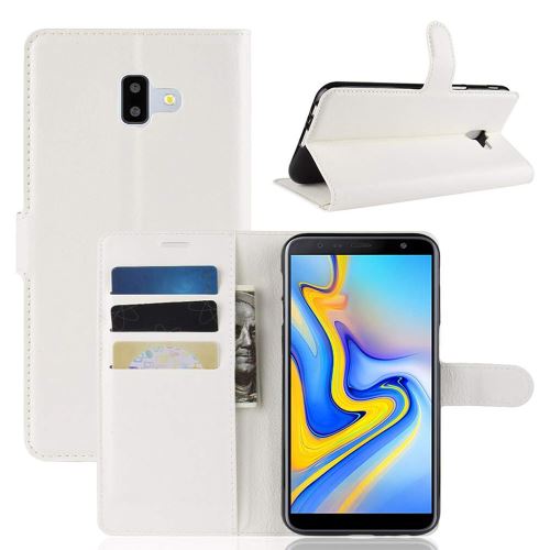 Etui Housse Portefeuille Pour Samsung Galaxy J6 Plus - Blanc
