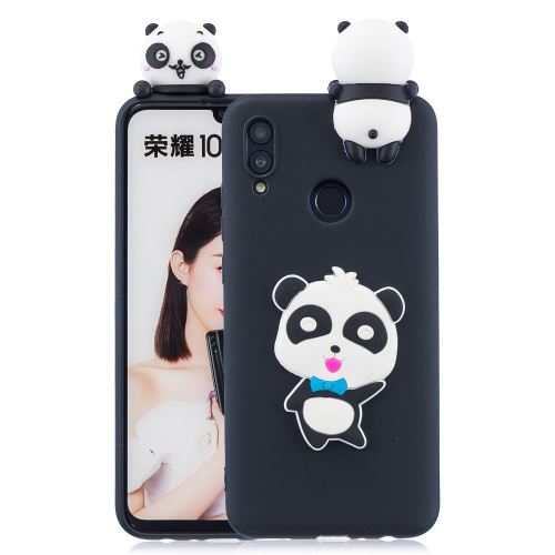 Coque en TPU motif 3D panda avec noeud papillon bleu pour votre Huawei P Smart (2019)/Honor 10 Lite