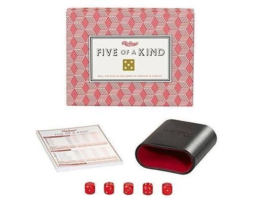 Ridleys Five of A Kind Dice Card Game for Kids and Adults
