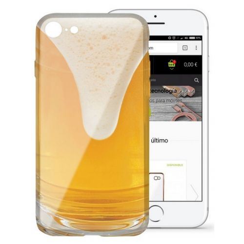 Protection pour téléphone portable Iphone 7/8 Flex TPU Bière