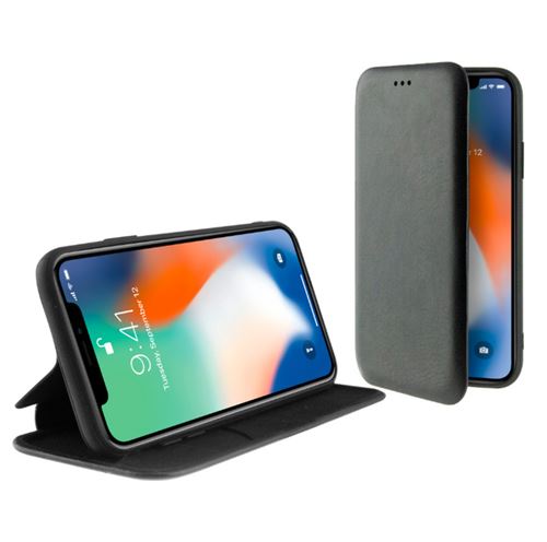 Housse Folio pour Mobile Iphone 11 Standing Noir