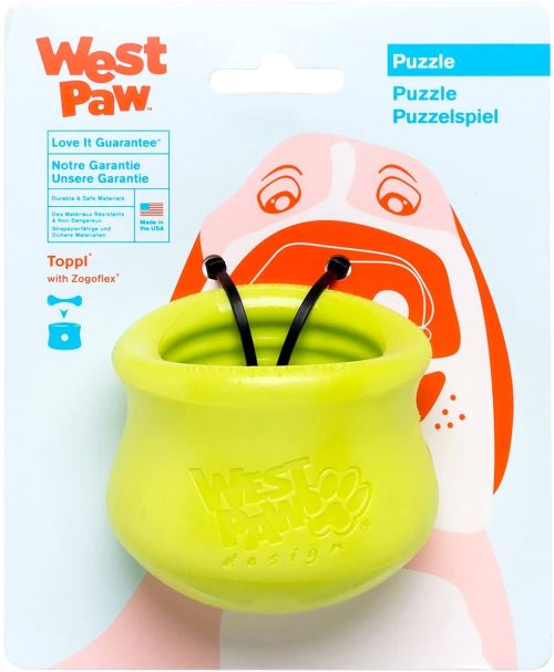 Zogoflex Toppl Jouet pour Chien Taille S Granny Smith Vert
