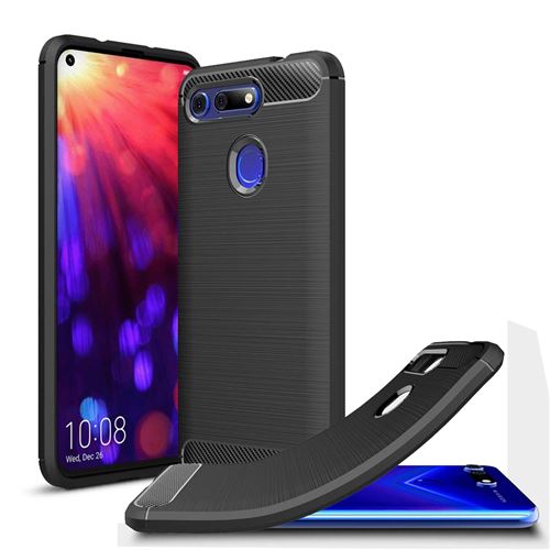 Huawei Honor View 20 Coque de Protection TPU brossée Carbon Fiber Antichoc Huawei Honor View 20 2018 - Accessoires Pochette Exceptional Case