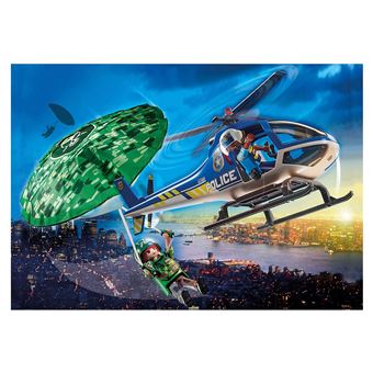Playmobil Les policiers 70569 Hélicoptère de police et parachutiste