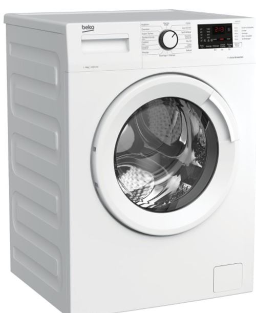 Beko WMB9456 - Machine à laver - indépendant - largeur : 60 cm - profondeur : 64 cm - hauteur : 84 cm - chargement frontal - 64 litres - 9 kg - 1400 tours/min - blanc