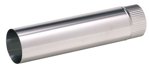 Tuyau rigide aluminium 500mm D125 - TEN - 950125
