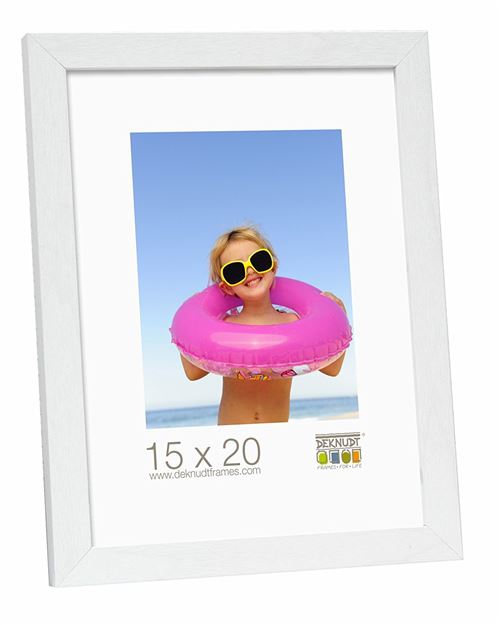Deknudt Frames S44CF1 Basic Cadre Photo Bois/MDF Blanc 15 x 20 cm