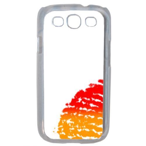 Coque empreinte digitale drapeau gay pride compatible samsung s3 mini transparent