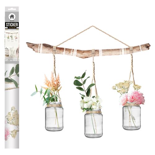 Stickers muraux Bocaux et Fleurs