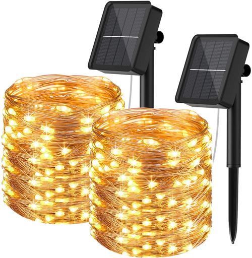 Guirlande Solaire Exterieur 24M 240 LED Guirlande Lumineuse Exterieure