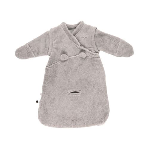 Gigoteuse veloudoux 50 cm gris clair - noukie's
