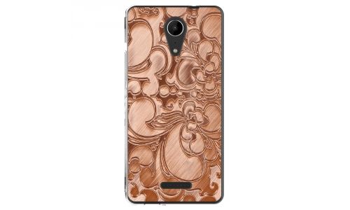 Coque souple pour Wiko Tommy 2 avec impression Motifs arabesque bronze