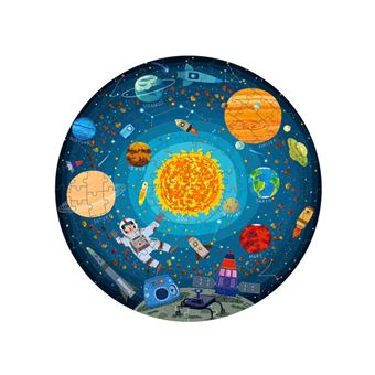 2€20 sur Puzzle 150 pièces planète pour enfants _ Multicolore