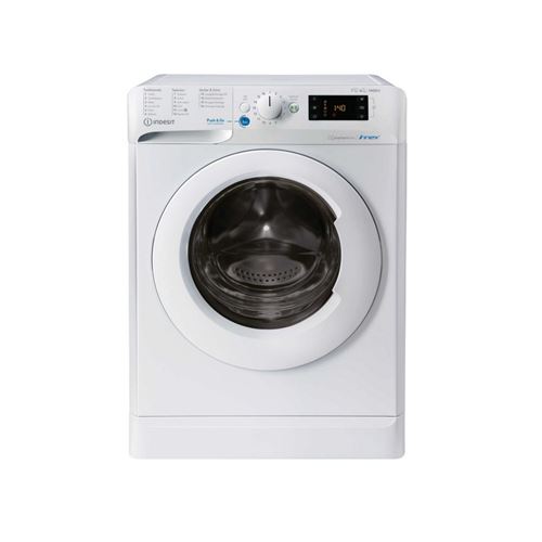 Indesit Innex BDE761483XWFRN - Machine à laver séchante - largeur : 59.5 cm - profondeur : 54 cm - hauteur : 85 cm - chargement frontal - 58 litres - 