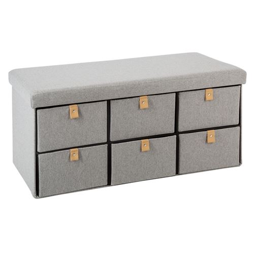 Atmosphera - Banc d'entrée pliable Suède - L. 76 x