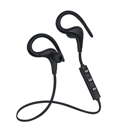 Coocheer Écouteurs stéréo généraux Écouteurs mains libres Écouteurs Bluetooth BT 01 sans fil mains libres Noir