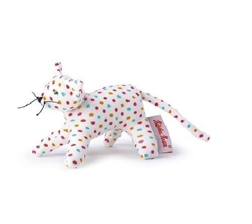 Käthe Kruse mini chat en tissu junior 12 cm polyester blanc
