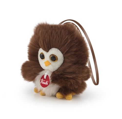 Trudi peluche Charm hibou 10 cm marron taille XXS