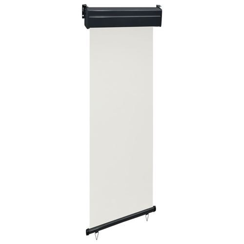 vidaXL Auvent latéral de balcon 60x250 cm Crème