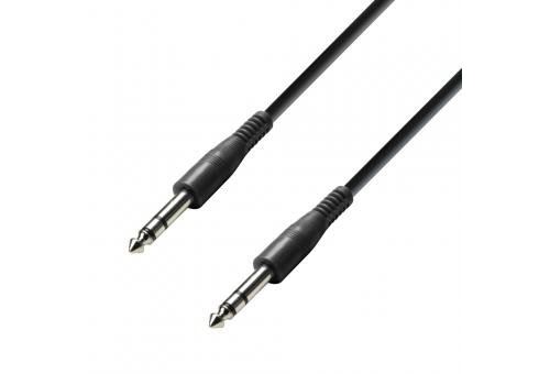 Adam Hall Cables K3BVV0030ECO Série 3 Star Câble de Patch Jack 6,35 mm stéréo vers Jack 6,35 mm stéréo 0,3 m