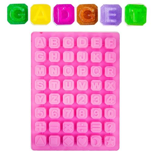 Moule silicone alphanumérique
