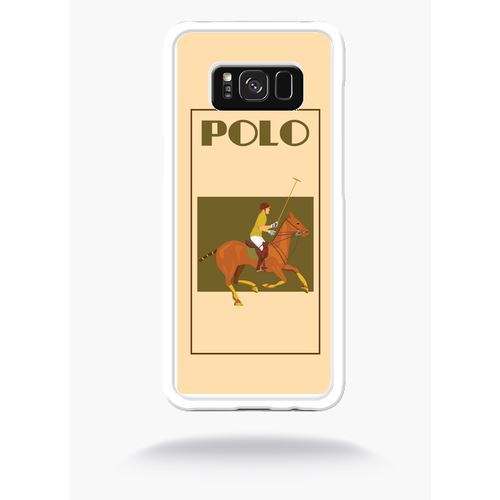Coque Polo Cheval Compatible Samsung S8+ Bord Transparent
