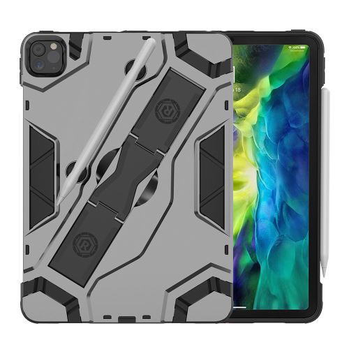 Coque en TPU style hybride antichoc avec béquille et sangle noir pour votre Apple iPad Pro 11 pouces (2020)