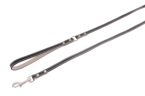 Meilleurs prix pour Laisse chic noir gris long 1 m 1,8 cm