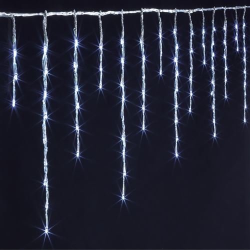 Féérie Lights & Christmas - Guirlande de Noël extérieure à 120 LED Xmas - L. 200 cm - Blanc froid - Xmas