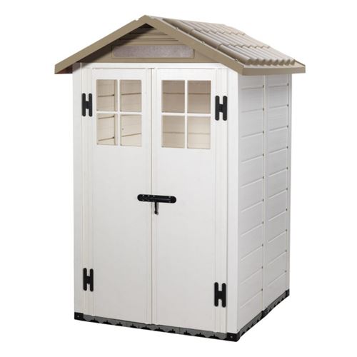 Habrita - Abri de jardin - 1,97 m2 - Beige/Marron - Image 3