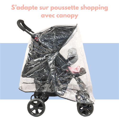 5€69 sur Bambisol Habillage Pluie Universel Poussettes Transparent -  Ombrelle bébé - Achat & prix