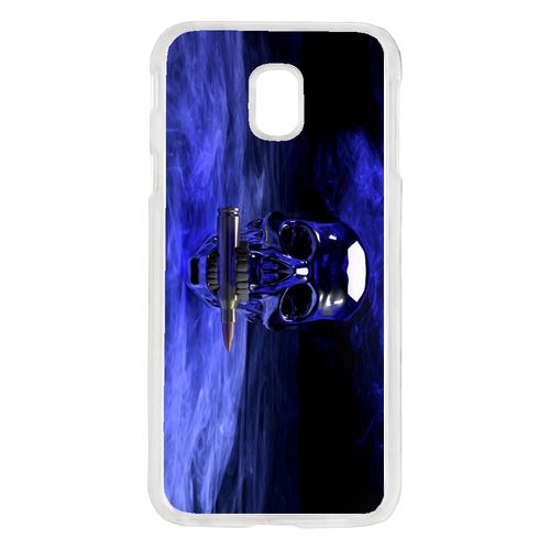 Coque Blue Skull Compatible Galaxy J5 2017 Transparent