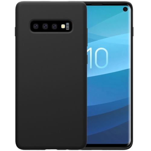 Coque en silicone flex pure series liquide noir pour votre Samsung Galaxy S10