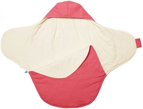 Wallaboo Couverture Bébé Coco - Coquelicot Rouge