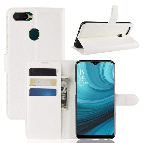 Etui Housse Portefeuille Pour Oppo AX7 - Blanc