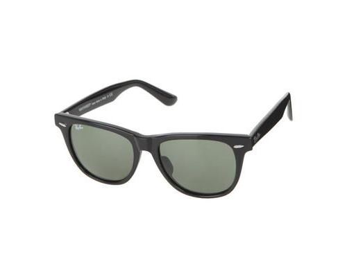 RAY-BAN Lunettes de Soleil Wayfarer RB2140F 901 Noir Taille 54