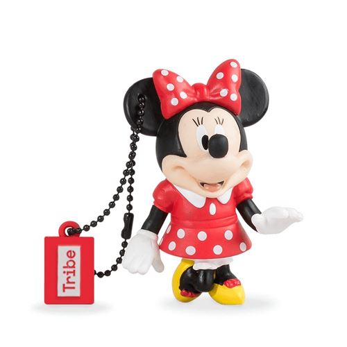 Tribe Disney Minnie Mouse Clé USB 32 Go, USB Flash Drive 2.0, Originale Idee Cadeau, Gadget USB avec Porte-Clés