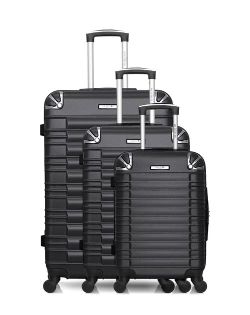 Set de 3 valises BLUESTAR | LIMA Noir en ABS