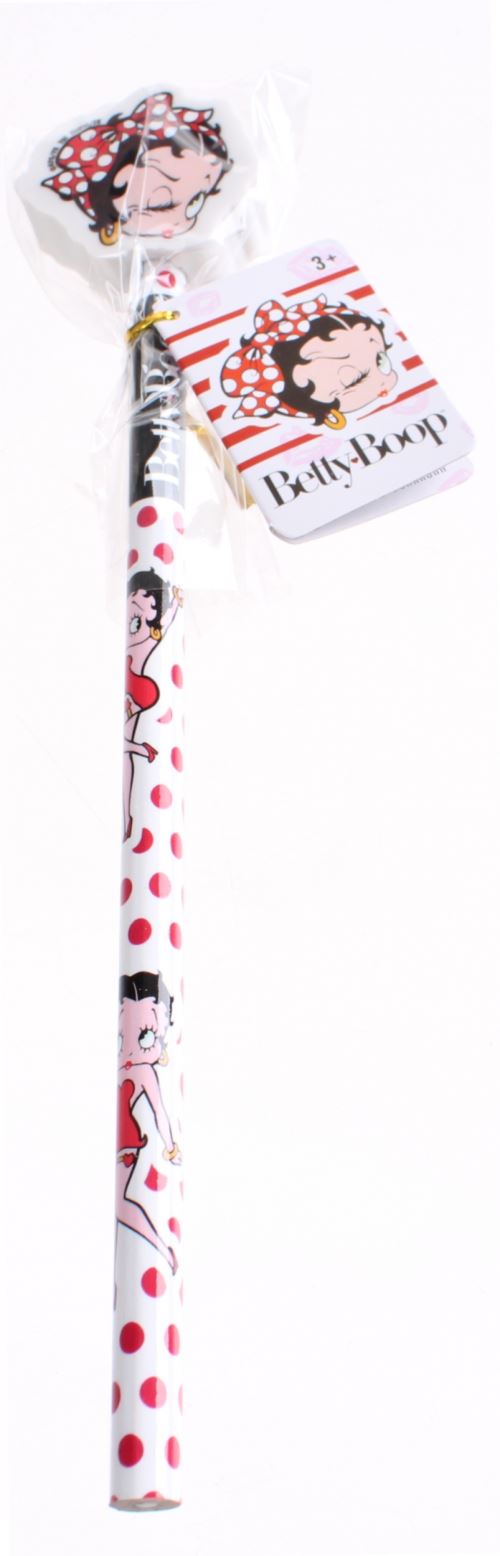 Kamparo Crayon Betty Boop à pois rouges gomme à effacer
