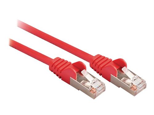 Valueline VLCP85121R025 Câble réseau Cat5e Sf / utp Rj45 (8/8) Mâle - Rj45 (8/8) Mâle 0,25 M Rouge