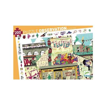 Puzzle 200 pièces Djeco Street Art