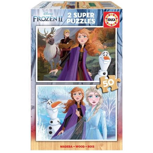 EDUCA - puzzle 2x50 la reine des neiges 2