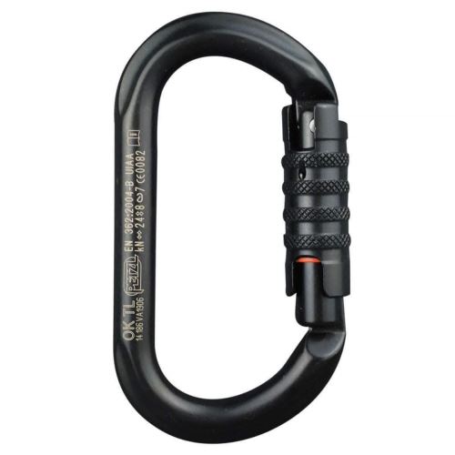 Mousqueton escalade Ok Triact Lock - Noir