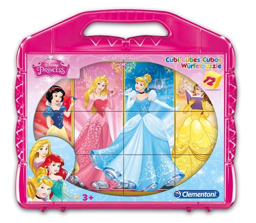 Clementoni blocs casse - tête Cubi 12 - 12 blocs princesse