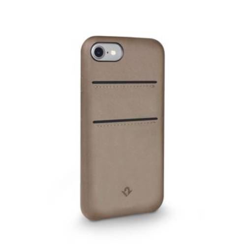 Twelve South Relaxed - Coque de protection pour téléphone portable - cuir véritable - couleur taupe chaud