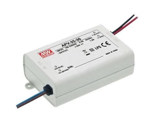 Driver led mean well apv-35-24 36 w 24 v 1500 ma tension constante