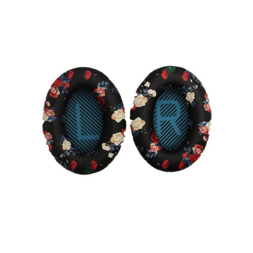 10 paires Bose QuietComfort QC35 Remplacement oreille Coussin Kit - Flower&Bleu(L,R) - Oreillettes casque