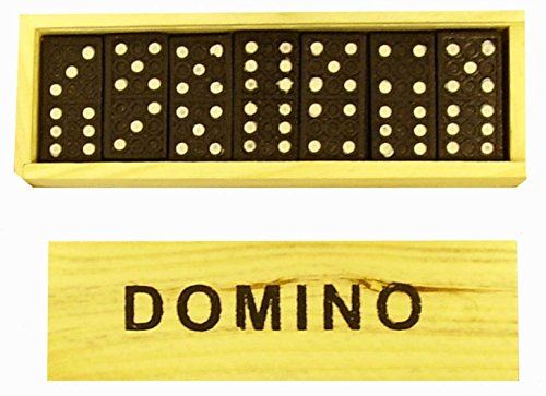 Jouets en bois Ensemble de dominos en bois