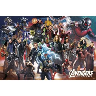  Poster  XXL  Avengers Endgame Line Up 99 cm x 140 cm 
